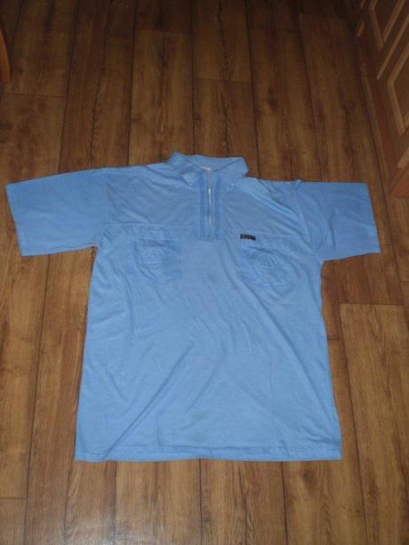 Bledomodré bavlnené pánske tričko xxl, xxl