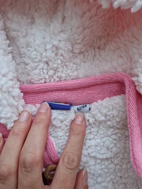 Dievčenský ruzovy kabat 62/68, lupilu,62