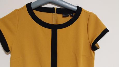 Horčicové šaty zn. bonprix, bonprix,xs