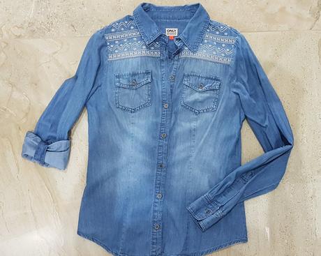 Riflová košeľa, only,34