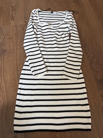 Šaty pásiky pletené, h&m,s