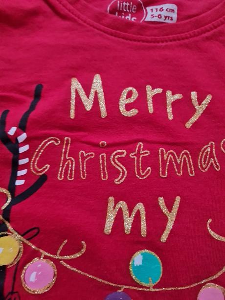 Tričko 116 s vianočným motívom, pepco,116