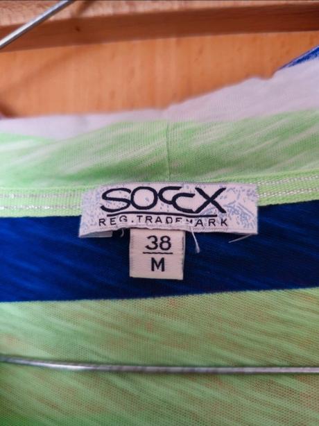 Pestrofarebné tričko s kapucou soccx, soccx,m