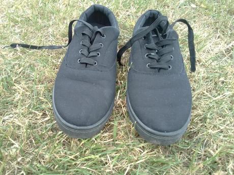 Čierne letné tenisky (plátenky), 44