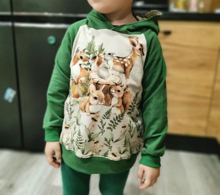 Nová mikina zvieratká, 104 / 110