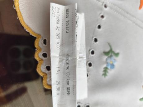 Strieborná retiazka s náhrdelníkom, 