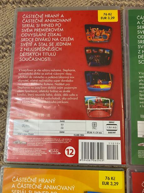 Detské dvd 1 5 6 9 lazy town,