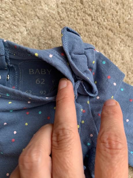 Body s dlhým rukávom 2ks h&m, veľkosť 62, h&m,62