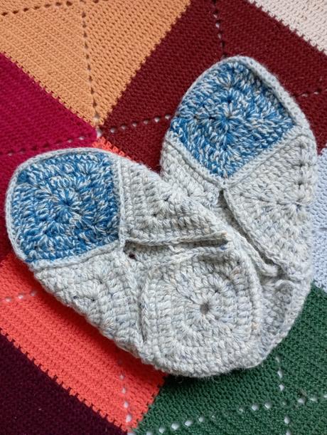 Papuče pletené 35-38, 36