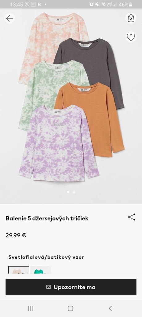 Setík 10ks- tričká 5ks a legínky 5ks, h&m,116