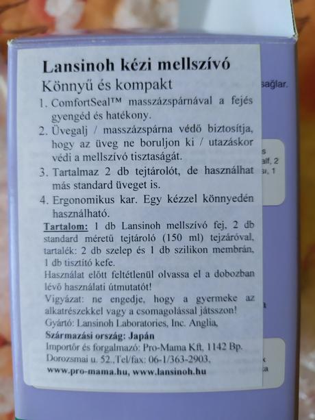 Lansinoh rucná odsavac, 