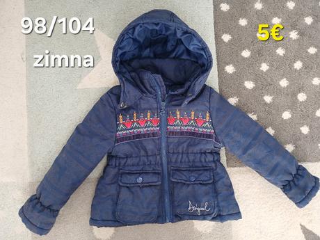 Zimna bunda 98/104, desigual,104