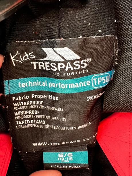 Trespass oteplovacky vel.5-6, 116