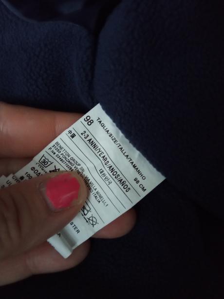 Dievcenska zimna bunda benetton, benetton,98