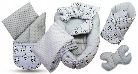 Hniezdo pre bábätko + zavinovačka - set 7v1, šírka (cm): 65,dĺžka (cm): 110