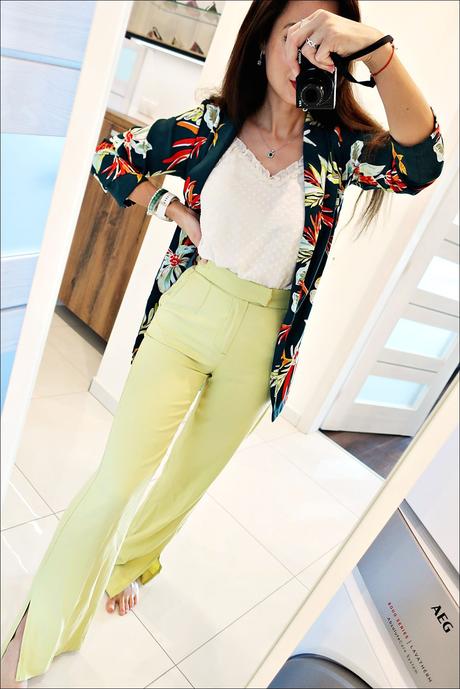 Letné široké nohavice, bershka,xs