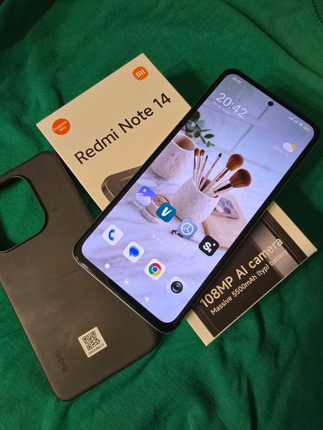 Xiaomi redmi note 14 4g modrý v super stave 6gb ra, xiaomi