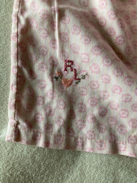 Ružové gombíkové šaty rl 4t, ralph lauren,104