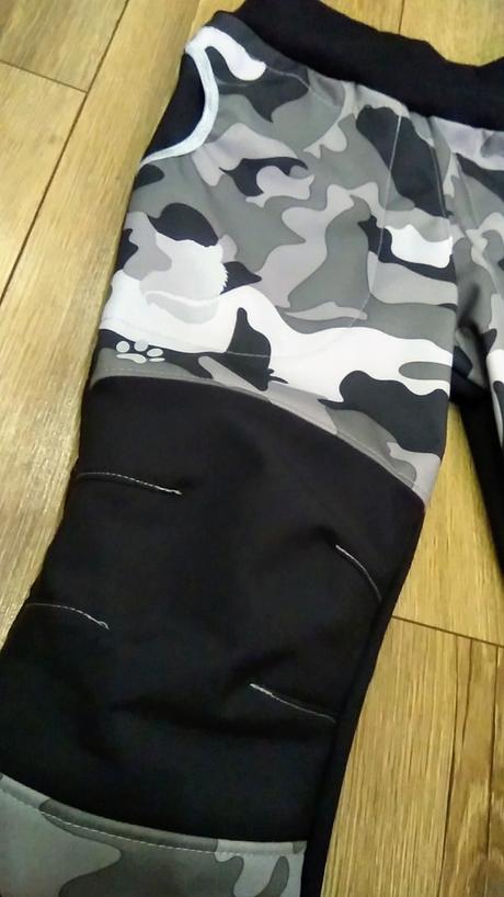 Zimné softshellky kombin.s reflexnym prvkom, 74 - 164