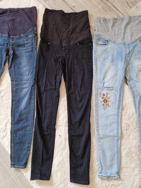 3x tehotenske slim rifle, h&m,s