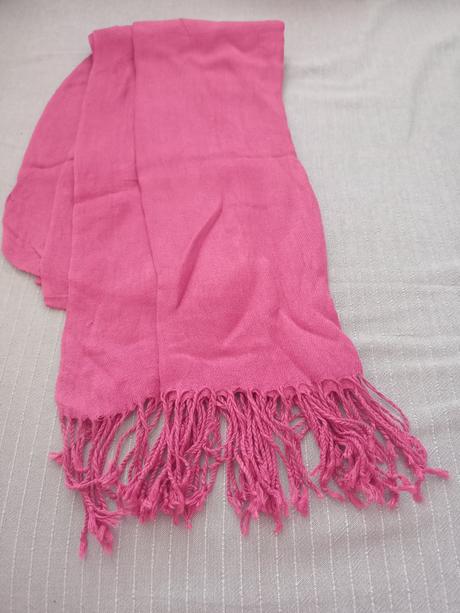 Šál tmavoružový, xl