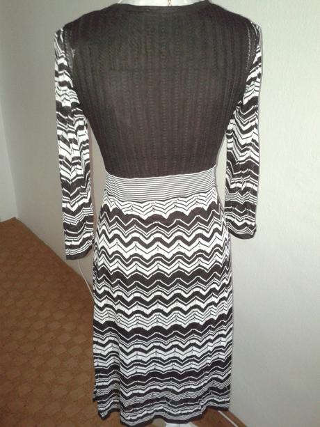 Hnedo biele pletené šaty jakes veľ. s, s