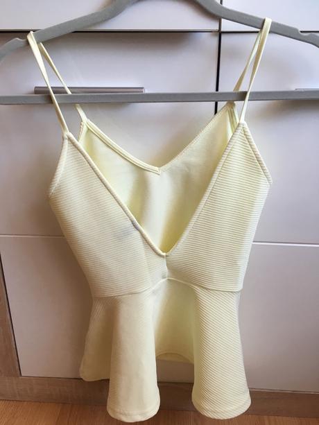 Banánový top, h&m,xs