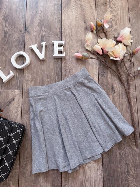 Šedá sukňa bershka, bershka,s