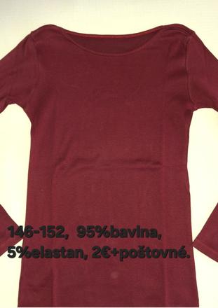 Dievčenské tričká s dlhým rukávom, rôzne., 164