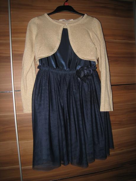 Príležitostné / slávnostné šaty s bolerkom, h&m,128
