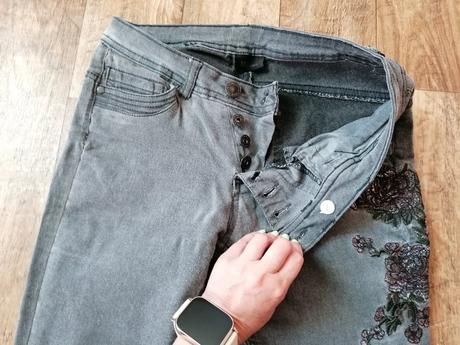 2x damske rifle, velk. m, denim,m