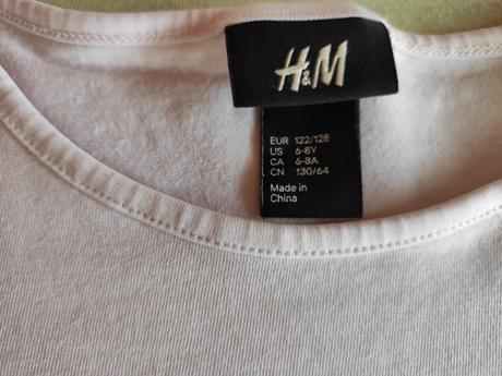 Tričko s dlhým rukávom, h&m,122