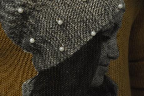 Sveter s dievčaťom-horčicový, m / s