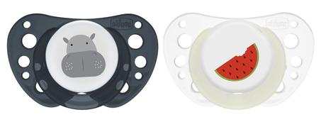 Chicco silikónový cumlík physio forma air lumi blu, chicco