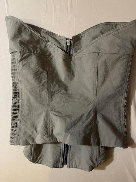 Dámsky khaki korzetový top, zara,xs