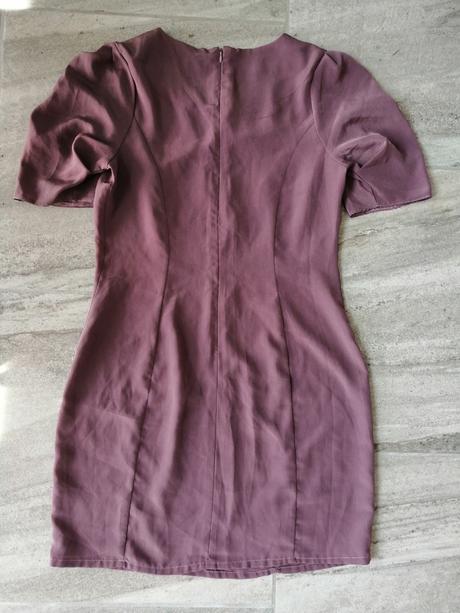 Sivoružové jemnučké šaty asos, v38, 38