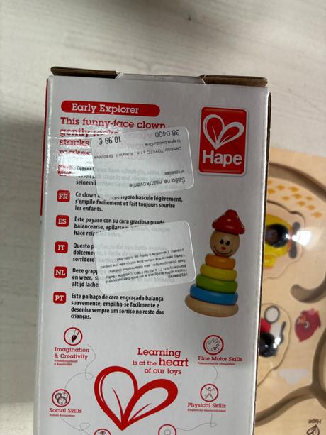 Hape - vkladacie puzzle a šašo na nastrkovanie, 