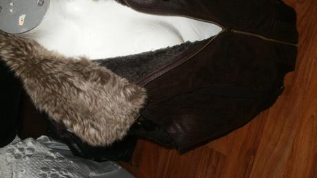 Kožušinková hnedá vesta, yessica,xl