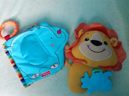 Fisher price látkové hračky, 