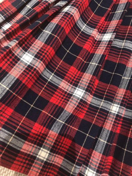 Nenosená sukňa tartan, s