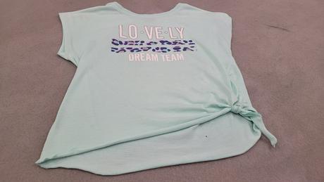 Mentolové tričko s uzlom, 128