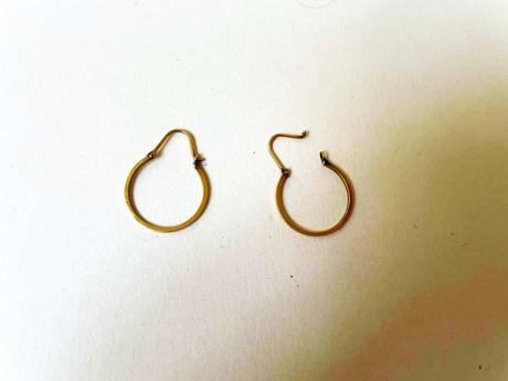 Zlaté náušnice - kruhy, 