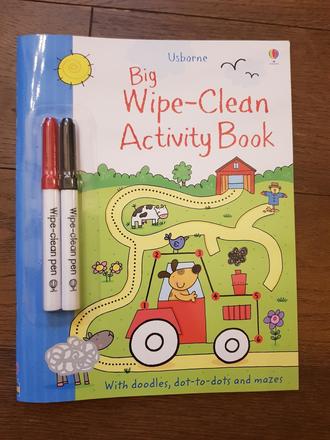 Usborne stierateľná kniha,