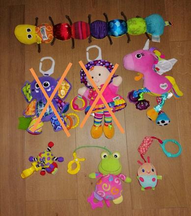 Hračky zn. lamaze a iné,