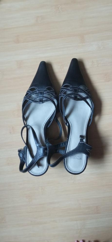 Kožené lodičky / sandále 38, minozzi,38