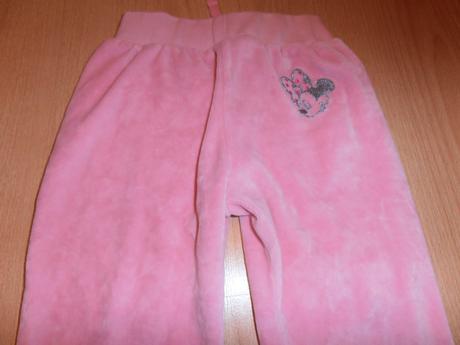Velurove teplaky s minnie,len oprate, zara,98