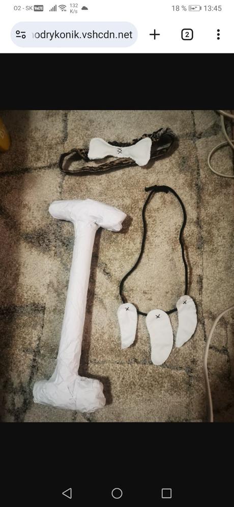 Kostým praveké dievča 128 akt., 