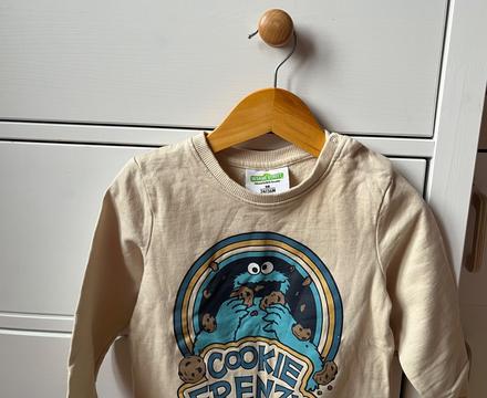 Béžová unisex bavlnená mikina, 98, 98