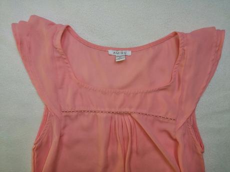 Lososová ľahučká blúzka, amisu,xs