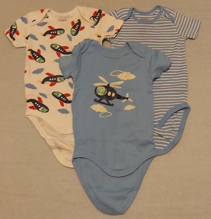 Set body s krátkym rukávom rebrované 74/80, lupilu,74